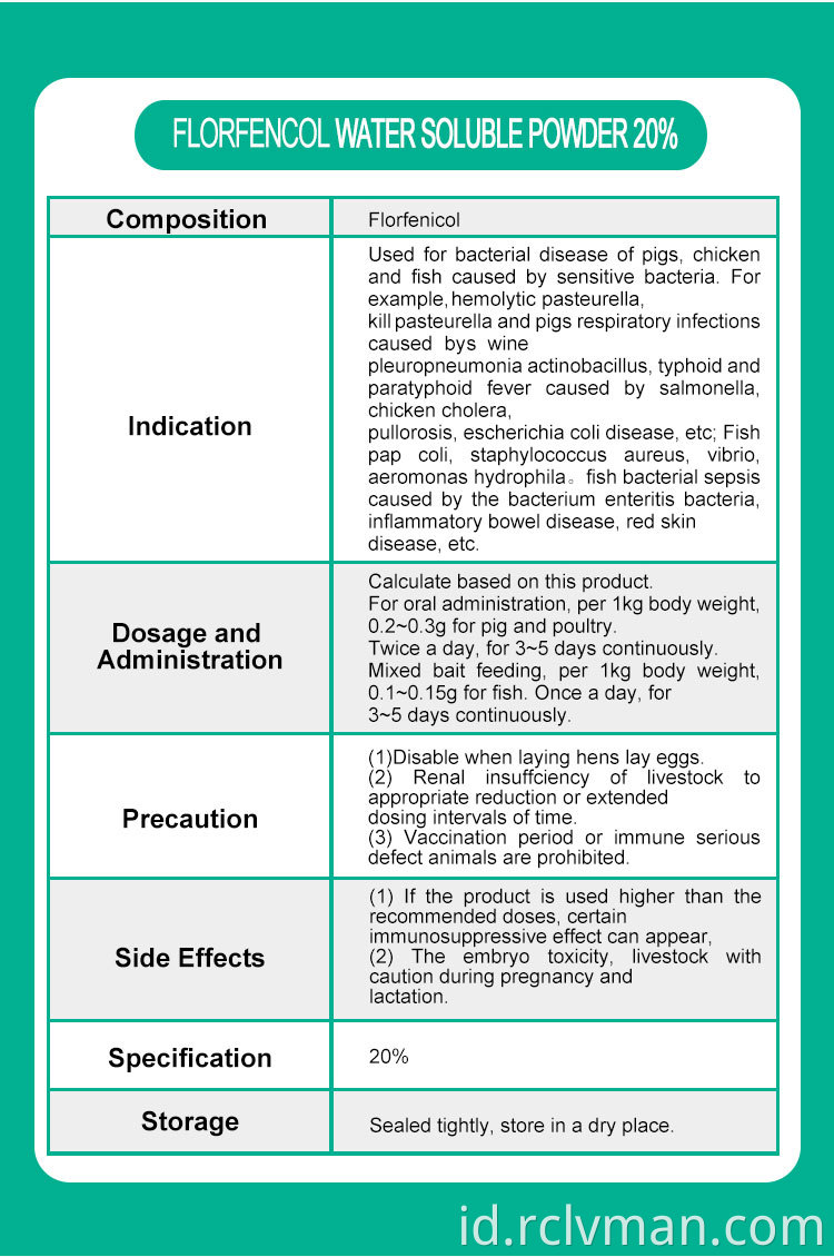 Florfenicol W S P 20 02 Florfenicol W S P 20 02